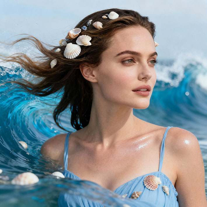 Custom car air freshener with Ocean essence: fresh and intense marine fragrance, with aquatic and briny notes for a regenerating driving experience. Ideal for those looking for freshness and a sense of cleanliness in the cabin.